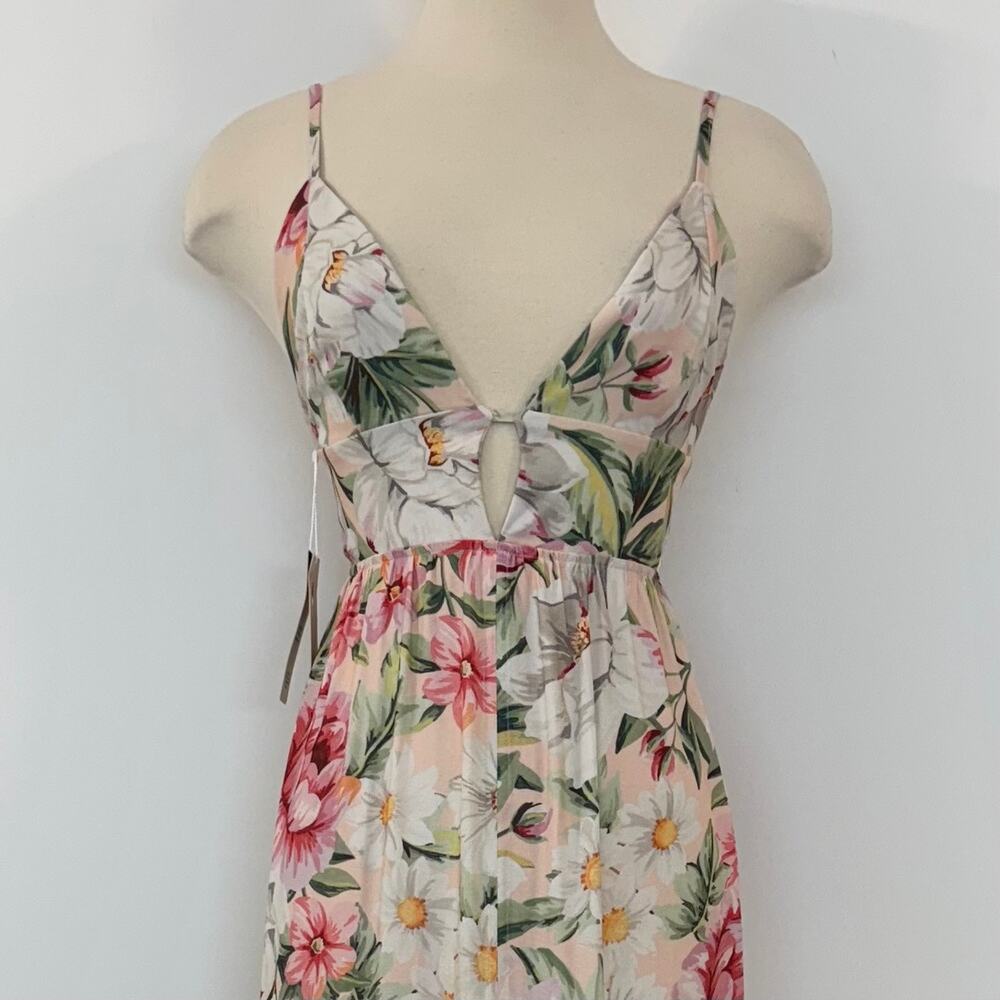 Maaji Spring Garden Eva Long Maxi Dress Floral Botanical Tropical M NWT - Picture 5 of 13